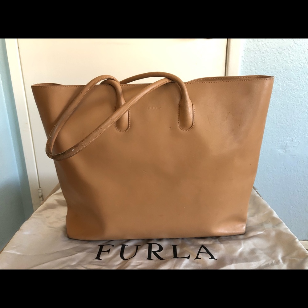 Furla Authentic Genuine Leather Tote /Shoulder Bag